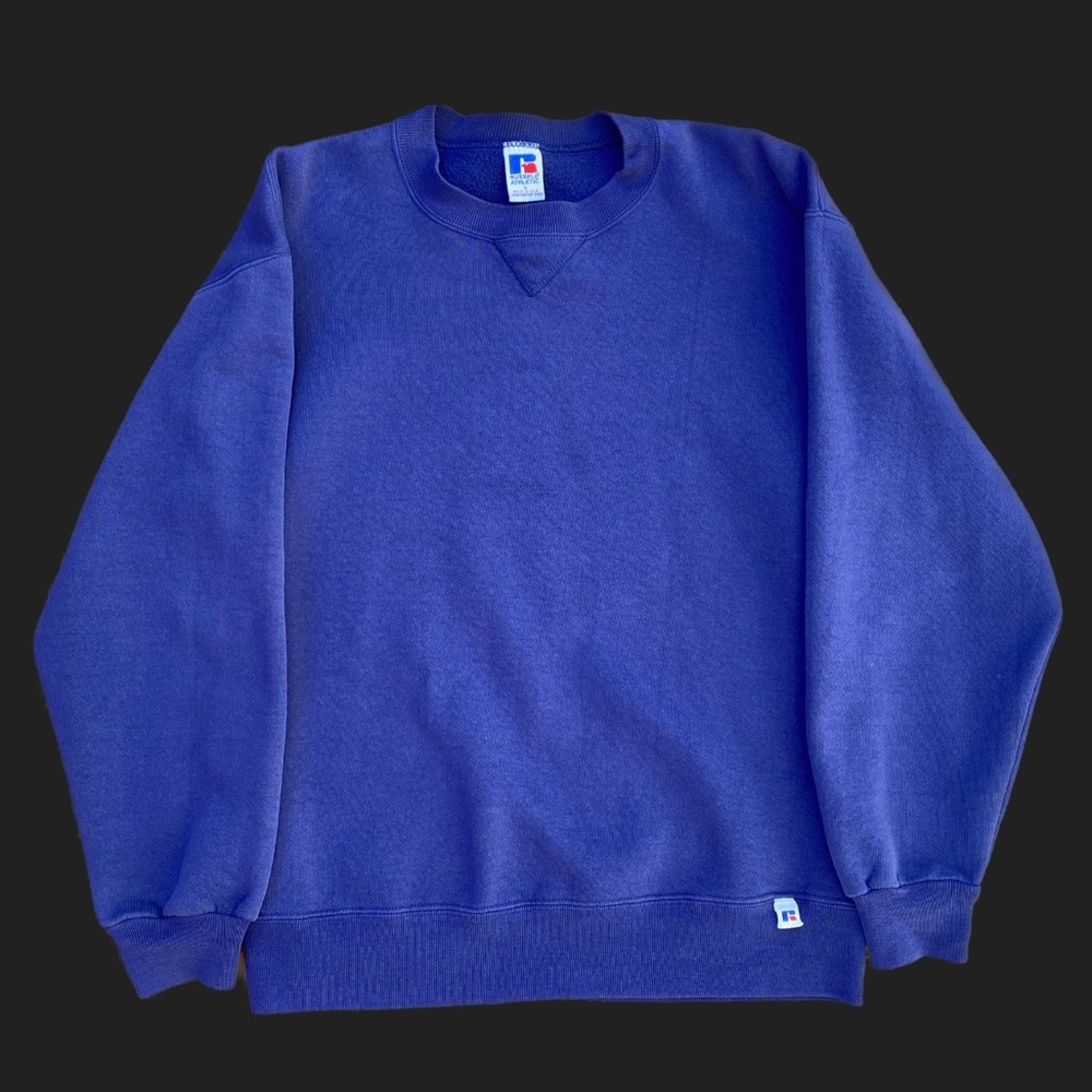 Vintage Sunfaded Russell purple crewneck sweater
